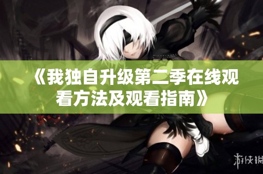 《我独自升级第二季在线观看方法及观看指南》